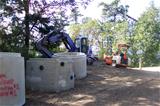 Gravel pit staging area